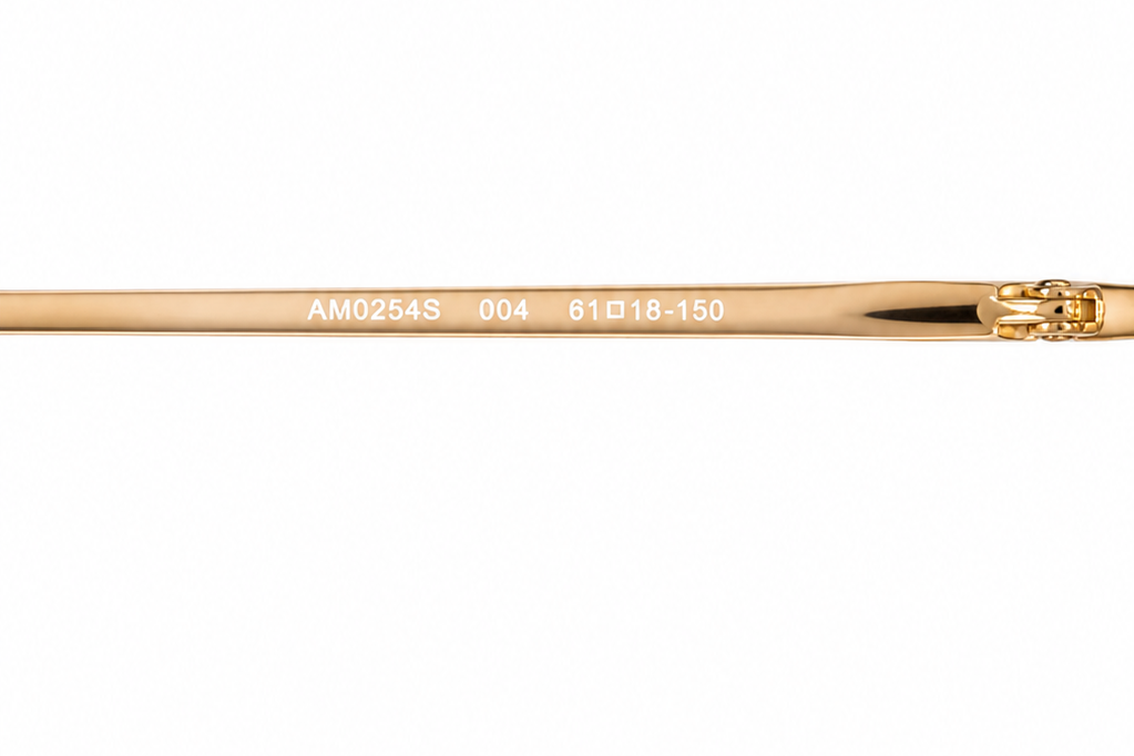 Alexander McQueen The Cut Square Sunglasses – Gold Tone & Pink Gradient