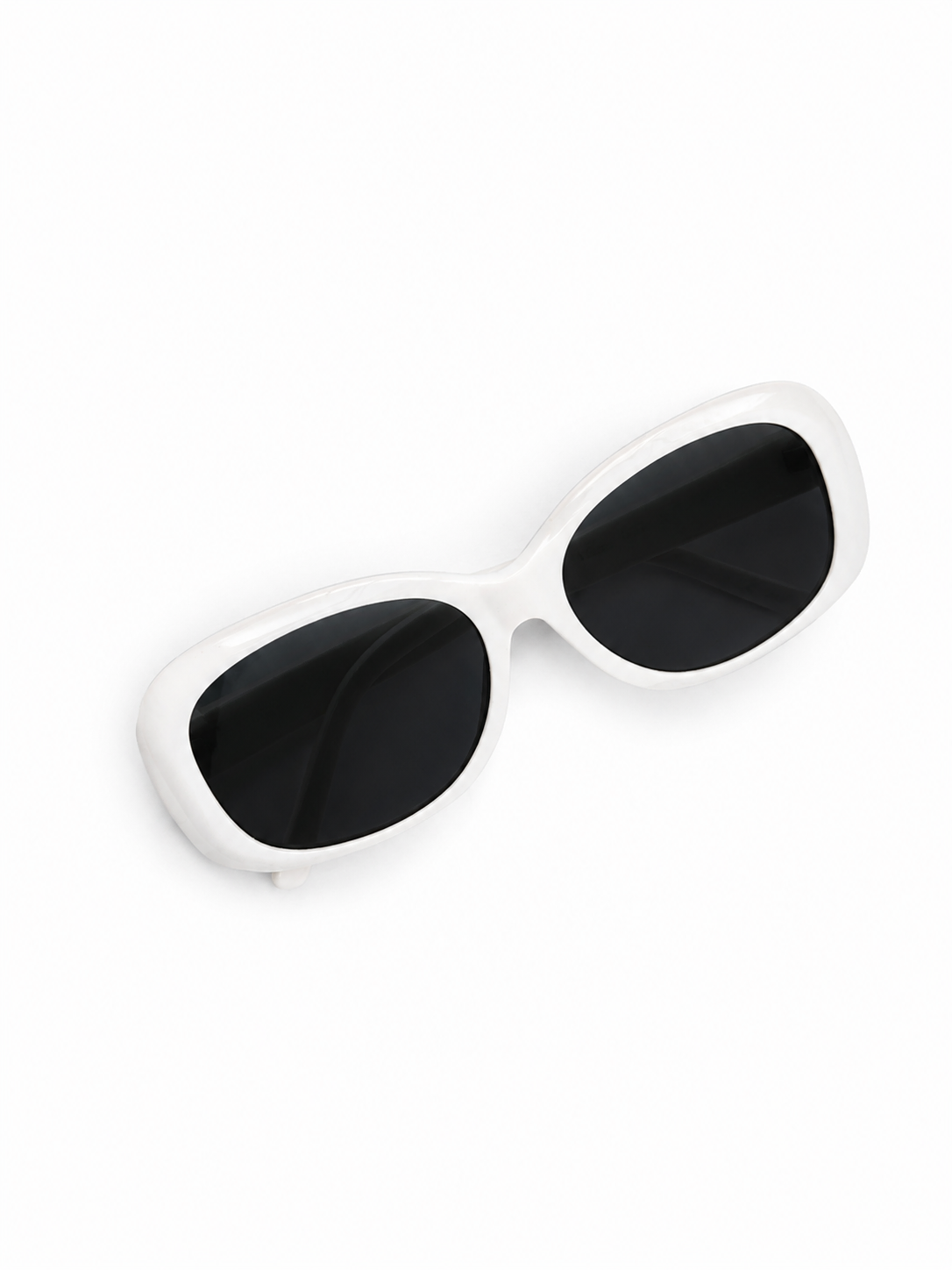 Saint Laurent Ivory Retro Geo-Shape Sunglasses