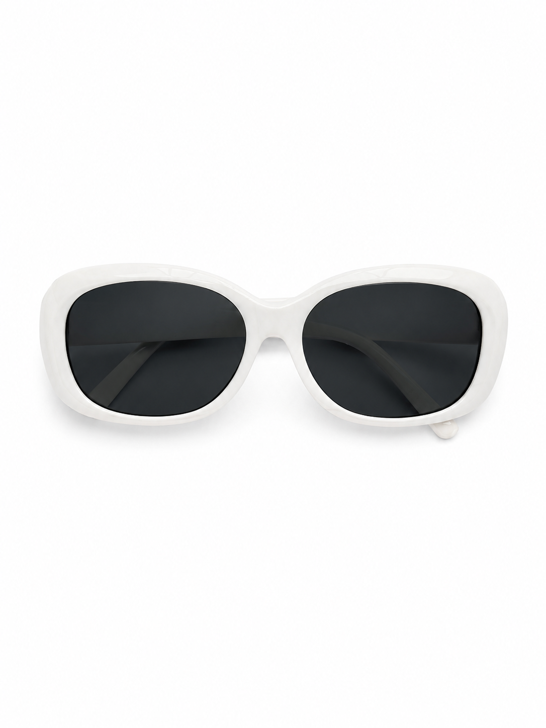 Saint Laurent Ivory Retro Geo-Shape Sunglasses
