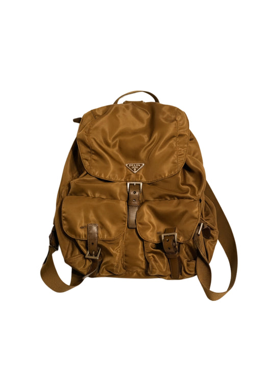 Prada Re-Edition Nylon Tobacco Backpack