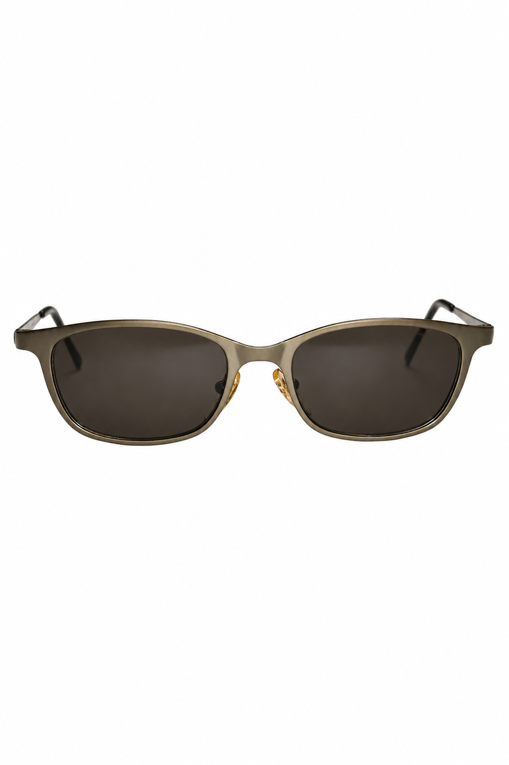 Ferragamo Metallic Rectangular Sunglasses – Bronze Brown