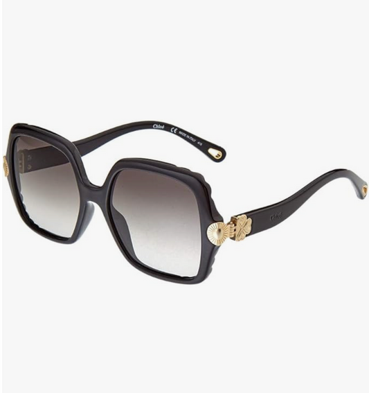Chloé Black Gradient Square Sunglasses