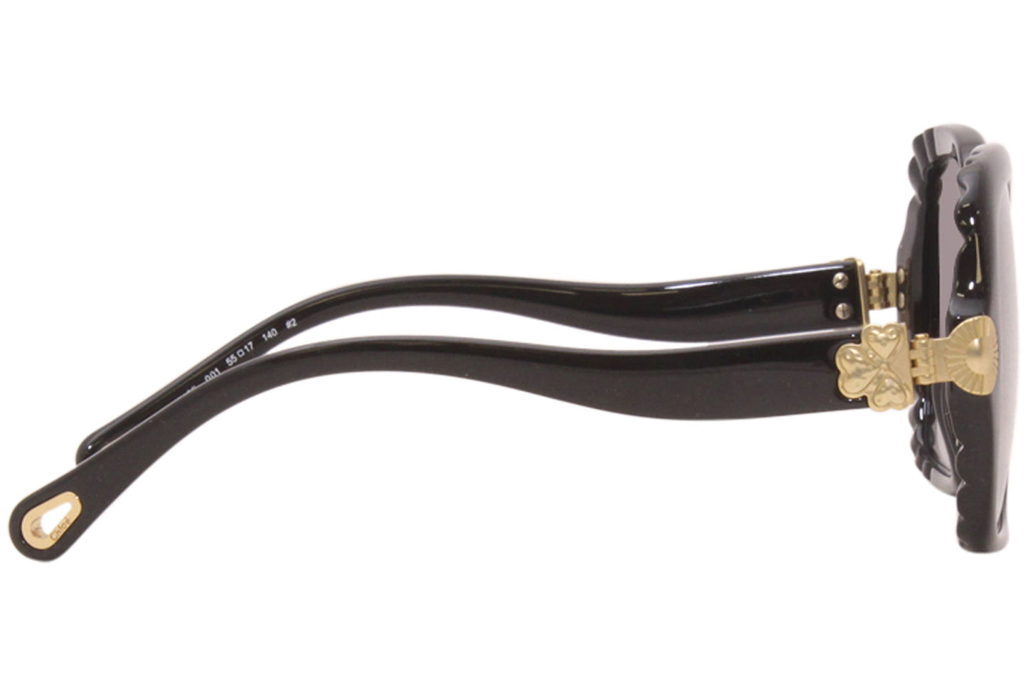 Chloé Black Gradient Square Sunglasses